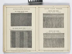 Pages from 1899 Price List, Upholstery, Trimmings &c