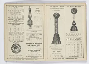 Pages from 1899 Price List, Upholstery, Trimmings &c