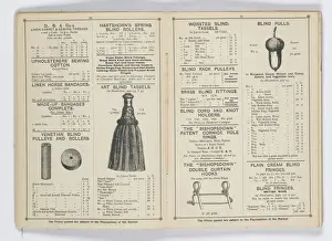 Pages from 1899 Price List, Upholstery, Trimmings &c