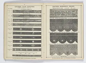 Pages from 1899 Price List, Upholstery, Trimmings &c