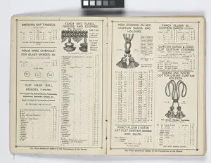 Pages from 1899 Price List, Upholstery, Trimmings &c