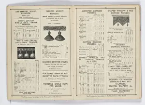Pages from 1899 Price List, Upholstery, Trimmings &c