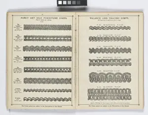 Pages from 1899 Price List, Upholstery, Trimmings &c