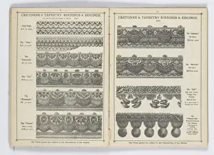 Pages from 1899 Price List, Upholstery, Trimmings &c