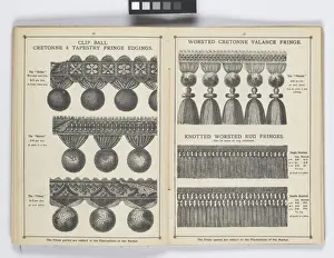 Pages from 1899 Price List, Upholstery, Trimmings &c