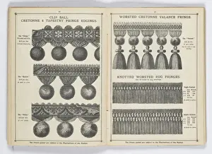 Pages from 1899 Price List, Upholstery, Trimmings &c
