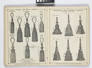 Pages from 1899 Price List, Upholstery, Trimmings &c