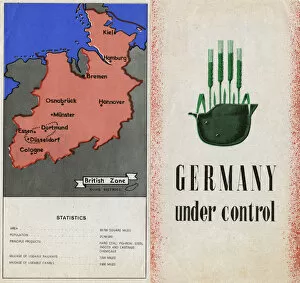 Images Dated 3rd April 2017: Two pages of a postwar leaflet about Germany