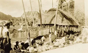 Umbrellas Collection: Pago Pago, Tutuila, American Samoa, Pacific Ocean