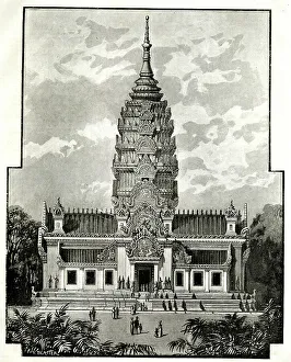 Pagoda of Angkor, Paris Exhibition of 1889