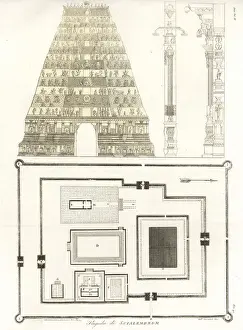 Pagoda Prints: Pagoda of Chidambaram, Hindu Temple, India