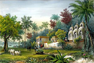 Vaillant Prints: Pagoda De Dina Marlinga Mar, Hougly, Chandernagor, India