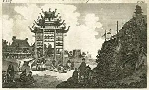 A Pai-Loo and a Chinese Fortress