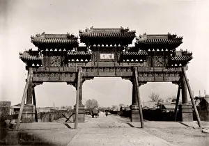 Pailou or paifang, arch, gate, China