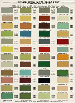 Colours Collection: Paint Chart / 1908
