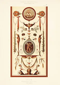 Ernst Wasmuth Prints: Painted ceiling in the Altoviti Palace, Rome, 16th century