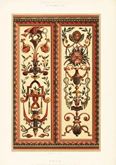 Panels Prints: Painted ceiling patterns in the Old Town Hall, Prague, 17th cent