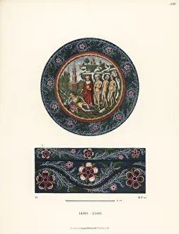 Images Dated 15th November 2019: Painted decorative box from the late 15th century
