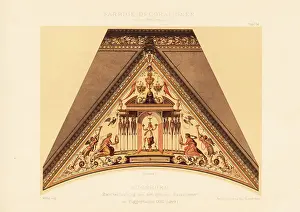 Painted gusset filling in the Fugger Houses, 17th century