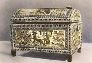 Plaster Collection: Painted wooden chest from Tutankhamuns tomb