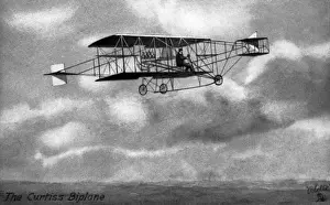 Rheims Prints: A painting of the Curtiss-Herring No 1