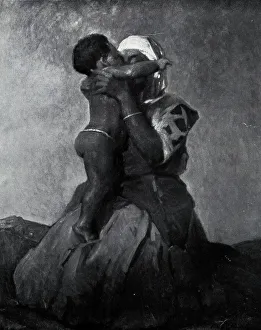 Palmer Prints: Painting of Woman with Boy