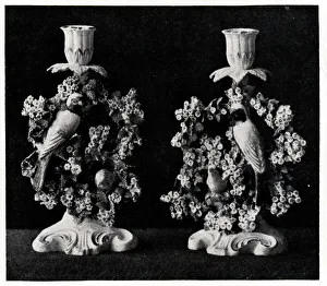Holders Prints: A Pair of Bow Candlesticks