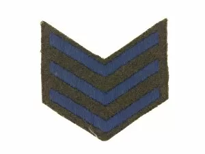 Images Dated 12th March 2015: One of a pair of chevrons, service (blue)