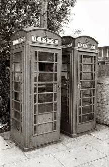 Images Dated 10th November 2015: A pair of old phone boxes in Eccles