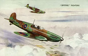 Pair Collection: A pair of RAF Supermarine Spitfire Fighters
