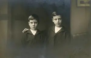 Seriousness Prints: A pair of rather stern-faced brothers