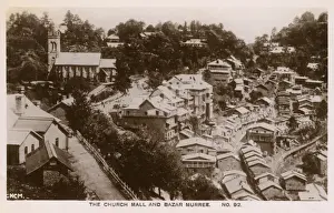 Pakistan - NWFP - Murree - Holy Trinity Church and Bazar