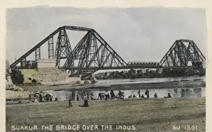 Pakistan - Sukkur - The Bridge over the Indus