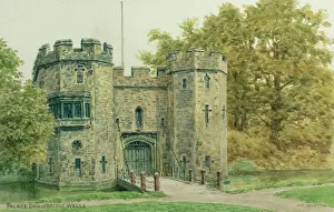 Crenellated Prints: Palace Drawbridge, Wells, Somerset
