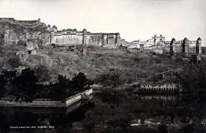 Palace from the Lake, Umbere, Amber, India