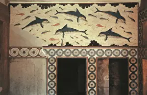 Greeks Prints: The Palace of Minos at Knossos. 2100 BC. GREECE
