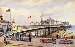 Deckchairs Collection: Palace Pier, Brighton, Sussex