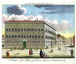 Strozzi Prints: Palace of Prince Strozzi, Florence, Italy
