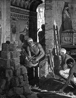 Images Dated 24th March 2016: From Palace to Tomb, Ancient Egypt Reconstruction by Matania
