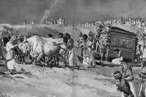 Images Dated 24th March 2016: From Palace to Tomb, Ancient Egypt Reconstruction by Matania