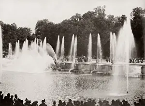 Versailles Prints: Palace of Versailles, France, c. 1890s - Grandes Eaux