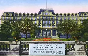Woodrow Prints: Palais des Nations, Geneva - Commemorative Plaque