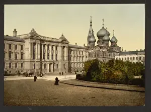 Odessa Prints: Palais de Justice and Pantelimon Church, Odessa, Russia, (i