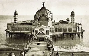 Nightlife Prints: Palais de la Jetee on the Promenade des Anglais, Nice, Franc