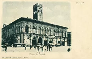 Images Dated 23rd June 2020: Palazzo del Podesta, Bologna, Italy. Date: circa 1901