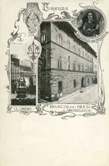 Carro Prints: The Palazzo Pazzi (Palazzo della Congiura or Palazzo Pazzi-Quaratesi