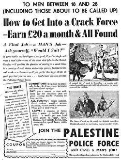 Palestine Police Force Recruitment 1946