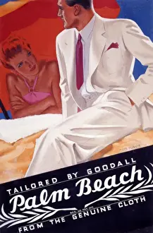Sun Bathing Prints: Palm Beach Tailoring - Poster