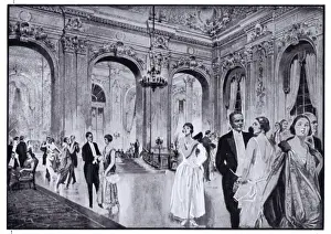Detail of the Palm Court, Hotel Cecil