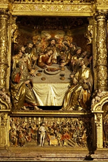 Palma, Mallorca, Spain - The Lords Supper - Cathedral Sa Seu Palma, Mallorca, Spain - The Lords Supper - Cathedral Sa Seu